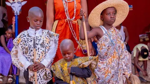 Acholi boys and Sudanese girl