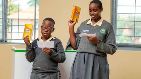 Swearing in by Wesly and Nkwanzi