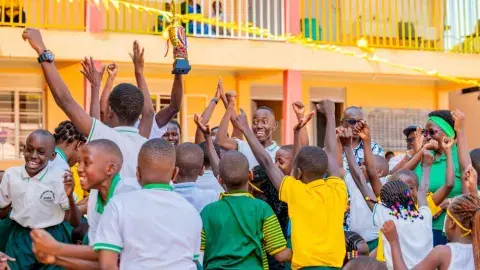 White house celebrating their victory