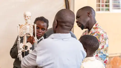 Skeleton being explained